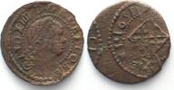 Spanien - Barcelona Spain CATALONIA Seiseno 1651 LOUIS XIV of FRANCE copper XF! -