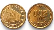Slowenien SLOVENIA 0.02 Lipe 1992 Token LIPA HOLDING, Ljubljana Cu-Ni-Zn UNC -