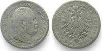 Preussen Germany PRUSSIA 2 Mark 1876 B WILHELM I contemporary counterfeit -