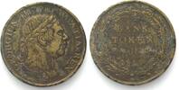 England GREAT BRITAIN Bank Token 3 Shilling 1814 CONTEMPORARY COUNTERFEIT -