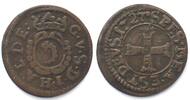 Schweiz - Graubünden Swiss HALDENSTEIN Bluzger 1727 var. HALDE: GUBERT v. SALIS billon SCARCE! -