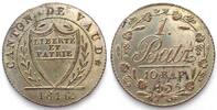 Schweiz - Waadt Swiss VAUD Batzen 1816 billon BU! -