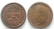 Monaco MONACO Decime 1838 HONORE V bronze UNC-! -