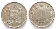 Britisch Nordborneo BRITISH NORTH BORNEO Cent 1921 Cu-Ni UNC-! -