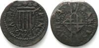 Spanien - Barcelona Spain CATALONIA Seiseno (Tarrasa) 1641, LOUIS XIII of FRANCE, copper VF -