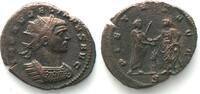 Roman Imperial AURELIAN (270-275 AD). AE Antoninianus, PIETAS AVG, Milan mint, AU! -