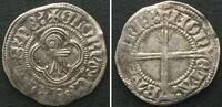 Schweiz - Basel Swiss BASEL City. Double Vierer ND (15th cent.) silver XF! -