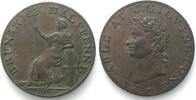 British Tokens - Middlesex MIDDLESEX. Brunswick, Kilvington Halfpenny 1795, copper, UNC-! -