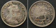 Äthiopien 1/20 Birr ETHIOPIA Gersh EE 1895 (1903) MENELIK II silver XF -