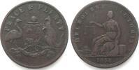 Australien AUSTRALIA. Penny Token 1858, PEACE & PLENTY, MELBOURNE VICTORIA, copper VF -