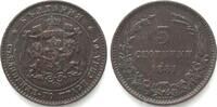 Bulgarien BULGARIA. 5 Stotinki 1881, Heaton mint, FERDINAND I, bronze, XF! -