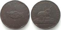 Sierra Leone SIERRA LEONE. Penny 1791 copper VF -