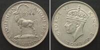 Südrhodesien SOUTHERN RHODESIA 2 Shillings 1944 Antelope GEORGE VI silver UNC!!! -