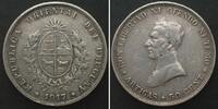 Uruguay URUGUAY. 50 Centesimos 1917, ARTIGAS, silver aXF -