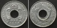 Britisch Ostafrika EAST AFRICA & UGANDA PROTECTORATES 1 Cent 1907 EDWARD VII Alu SCARCE! -