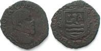 Niederlande - Seeland NETHERLANDS - ZEELAND Oord 1604, Maurits van Oranje-Nassau, copper aVF -