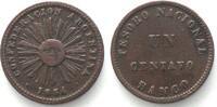 Argentinien 1854 ARGENTINA. Centavo 1854, copper aXF f.vz 49,99 EUR  plus 12,00 EUR verzending