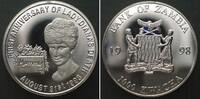 Sambia ZAMBIA - PATTERN 1000 Kwacha 1998 PRINCESS DIANA Cu-Ni Proof -