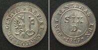Schweiz - Genf Swiss GENEVA 6 Deniers 1819 billon UNC!!! -