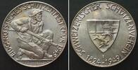 Schweiz - Schützenmedaillen GRAUBUNDEN - CHUR 1949 SHOOTING FESTIVAL Medal silver 33mm UNC -