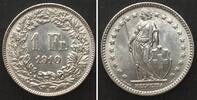 Schweiz SWITZERLAND. 1 Franc 1910 silver UNC! -