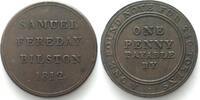 British Tokens - Staffordshire STAFFORDSHIRE, Bilston. 1812 Penny Token SAMUEL FEREDAY copper AU! -