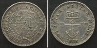 Britisch Westindien BRITISH WEST INDIES. 1/16 Dollar 1822 GEORGE IV silver ANCHOR MONEY, aXF -