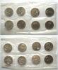 Russland RUSSIA - USSR 8 x 1 Rouble 1977, OLYMPICS MOSCOW, Cu-Ni Prooflike in foil -