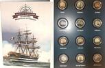 Salomonen FAMOUS SAILING SHIPS on official colored silver coins 2017, 2nd issue -