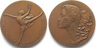 Russland - Medaillen MAYA PLISETSKAYA Bronze medal ballet 1964 by E. Yanson-Manizer 61mm -