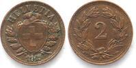 Schweiz SWITZERLAND 2 Rappen 1915 Bronze XF -
