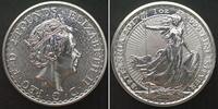 England GREAT BRITAIN 2 Pounds 2017 Britannia ELIZABETH II, 1 oz silver -