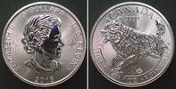 Kanada CANADA 5 Dollars 2018 Wolf WILD LIFE silver 1 oz -