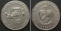 Kuba CUBA 1 Peso 1984 Volanta coach TRANSPORTATION Cu-Ni UNC -