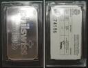 Ingots / Barren ARGOR HERAEUS Switzerland 1oz silver ingot ca.2000 PHILSWISS CLUB - sealed COA -
