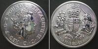 England GREAT BRITAIN 2 Pounds 2019 Royal Arms ELIZABETH II, 1 oz silver -