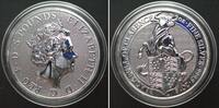 England GREAT BRITAIN 5 Pounds 2018 Black Bull of Clarence QUEEN'S BEASTS 2 oz silver -