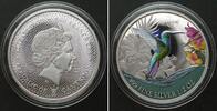 Kamerun CAMEROON. 500 Francs 2023 Hummingbird CARIBBEAN LIFE silver RHODIUM -