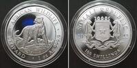 Somalia SOMALIA 100 Shillings 2022 Leopard AFRICAN WILDLIFE silver 1 oz -