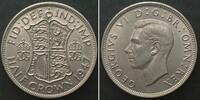 England GREAT BRITAIN 1/2 Crown 1947 GEORGE VI Cu-Ni UNC! -
