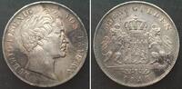 Bayern German States BAVARIA 2 Gulden 1848, LUDWIG I, silver AU! -