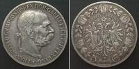 Haus Habsburg AUSTRIA. 5 Corona 1900, FRANZ JOSEPH I, silver, VF -