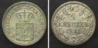 Bayern BAVARIA Kreuzer 1871, LUDWIG II, billon UNC! -