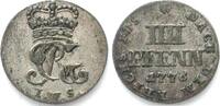 Braunschweig-Lüneburg-Calenberg-Hannover BRUNSWICK-LUN-CAL-HANNOVER 4 Pfennig 1776 IWS GEORGE III of ENGLAND billon VF-XF -