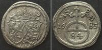 Bamberg, Bistum German States BAMBERG. 1/84 Thaler 1686, MARQUARD SEBASTIAN, silver XF -