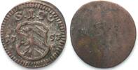 Nürnberg German States NUREMBERG Pfennig 1753, uniface, billon XF -