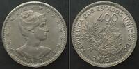 Brasilien BRAZIL. 400 Reis 1901 Cu-Ni UNC!!! -