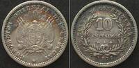 Uruguay URUGUAY. 10 Centesimos 1877 A, silver VF-XF -