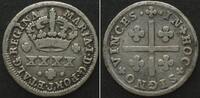 Portugal PORTUGAL. 1/2 Tostao ND, MARIA I, 1786-1799, silver VF -