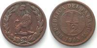 Paraguay PARAGUAY. 1/12 Real 1845 BIRMINGHAM copper VF+ -